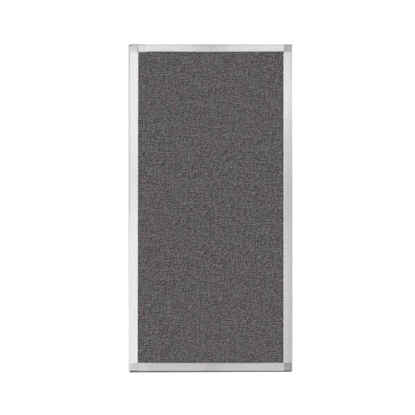 Versare Hush Panel Configurable Cubicle Partition 3' x 4' Charcoal Gray Fabric 1850307 - main